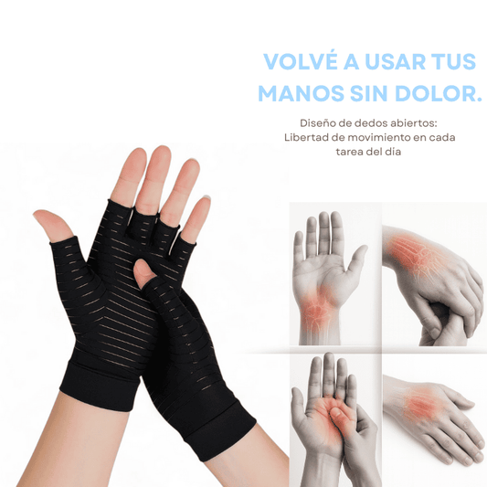 Guantes de compresion con cobre - Alivia tu dolor, recuperá tu movilidad & bienestar general